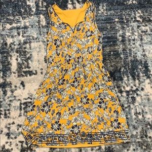 Gold and navy sundress